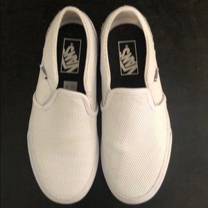White leather Vans